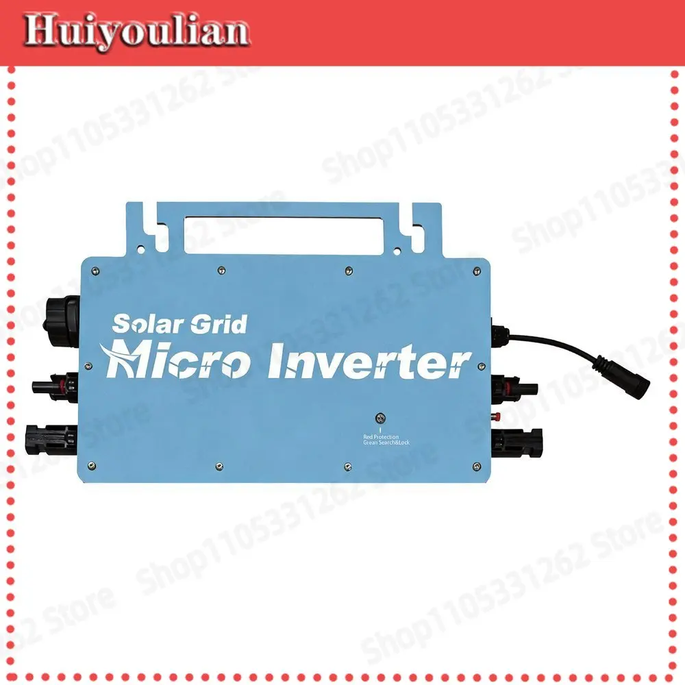 Grid Tie Micro Inverter 350W-2800W Anti-Reverse, WiFi Monitoring 36V Battery-Compatible for Home Rooftop Solar PV