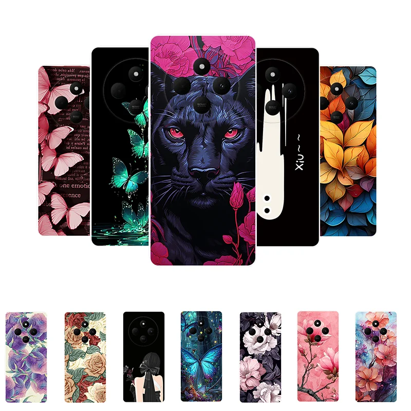 

For Xiaomi Redmi 14C Case 14 C Animal Soft TPU Protective Silicone Case for Redmi 14C Back Cover Redmi14C Phone Cases