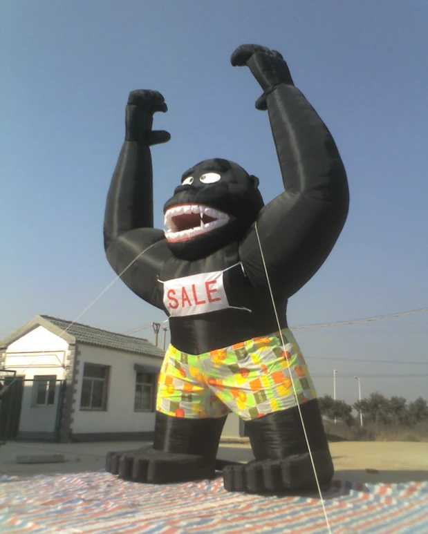 6-meter-high gorilla inflatable cartoon inflatable advertising model shocking advertising promotion effect