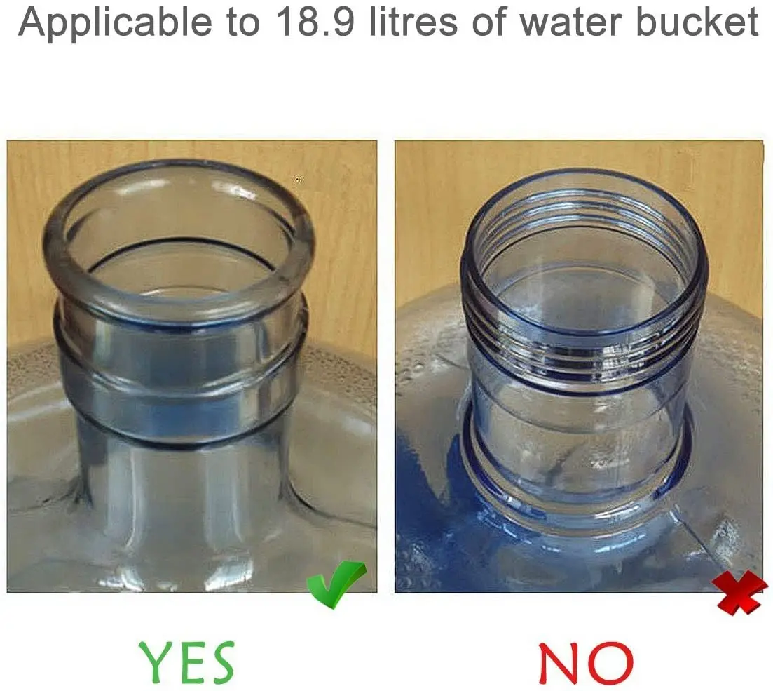 교체 물병 스냅 온 캡, 스플래시 방지 필 5 개, 55mm, 3 갤런, 5 갤런
