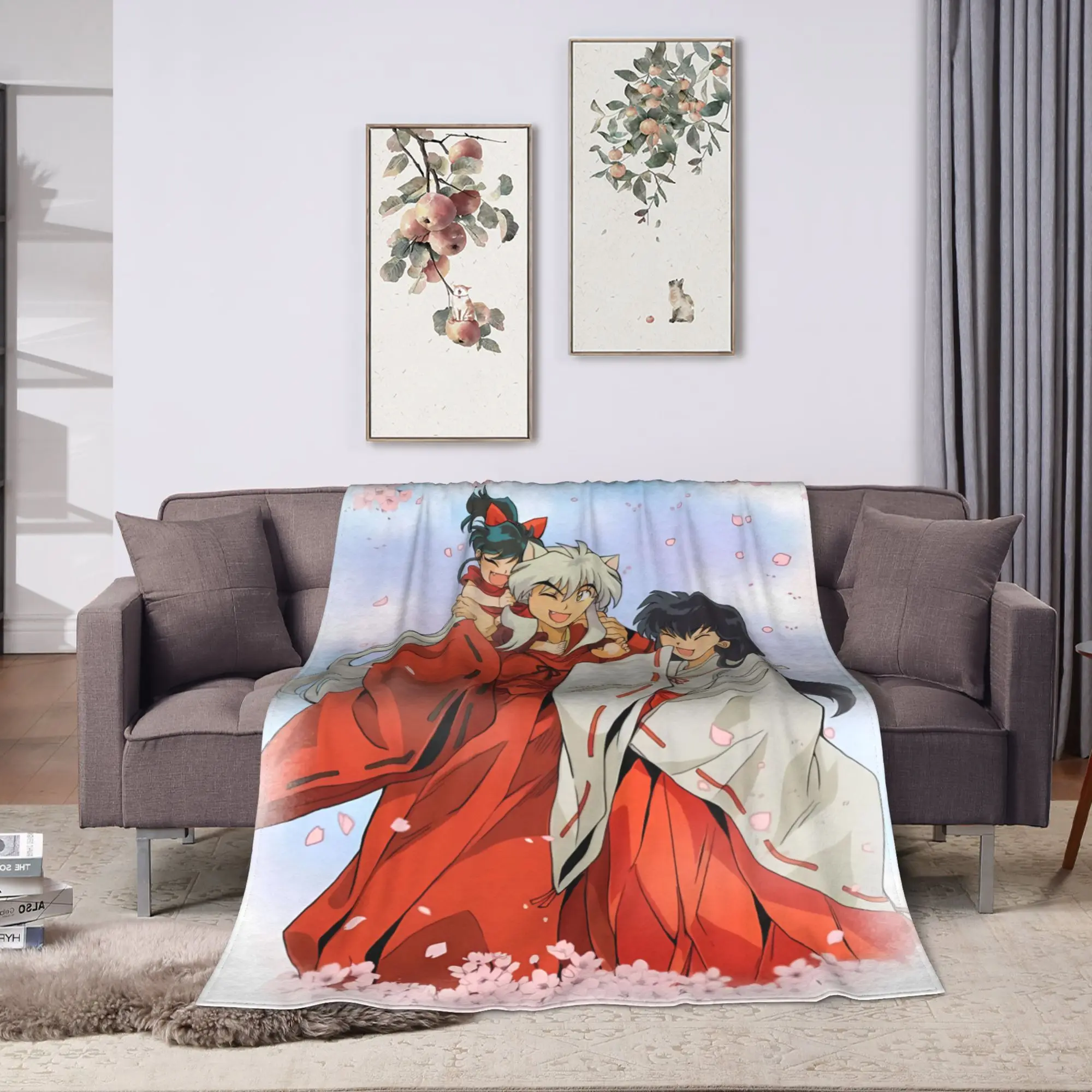 Super Warm Blanket Manga Kimono Inuyashas Sesshomarused Bedding Throws  Flannel Bedspread For Couch Chair Sofa Bed Cover