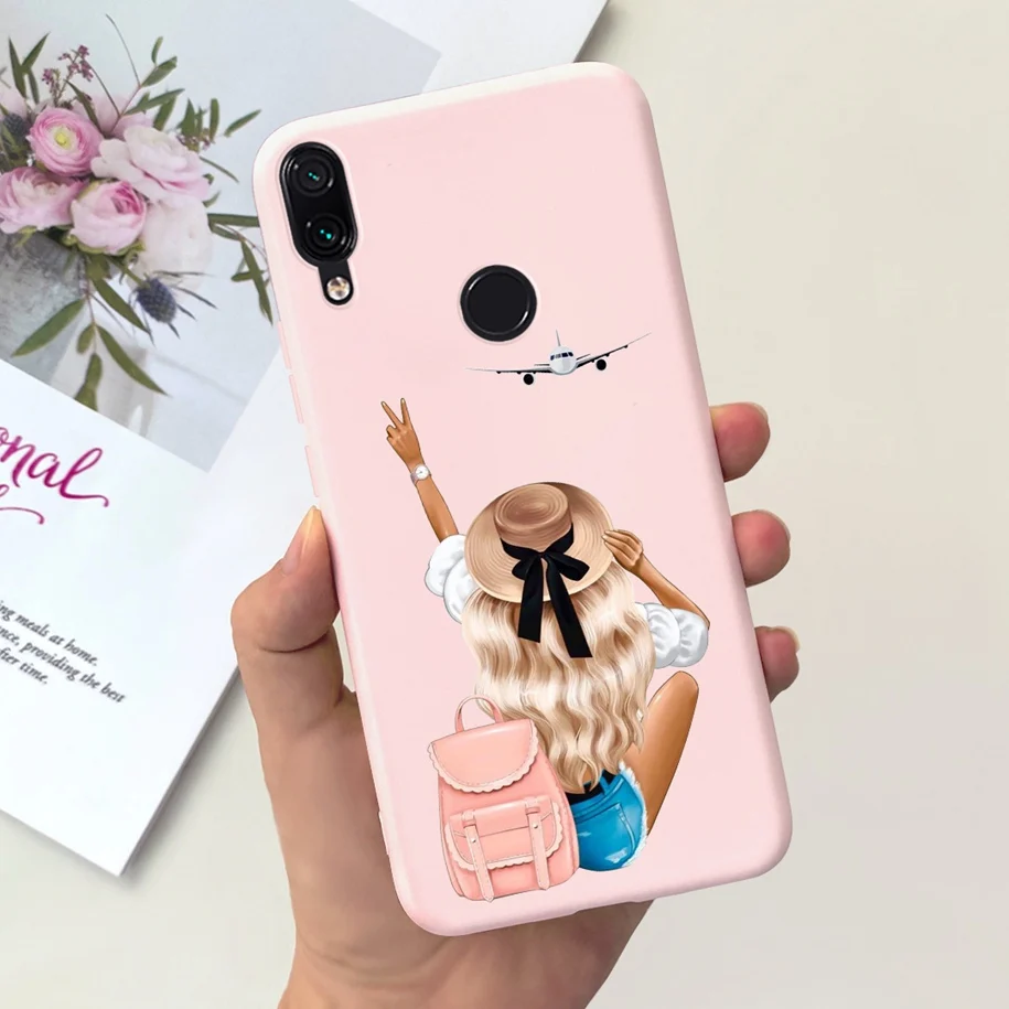 For Xiaomi Redmi Note 7 Pro Case on Redmi Note 7 Soft Silicone Cartoon Cover For Xiaomi Redmi Note 7 Coque Note7 Pro Case Fundas
