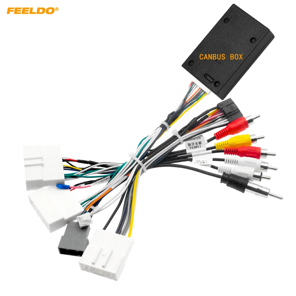 

FEELDO Car 16pin Power Cord Wiring Harness Adapter With Canbus For Nissan Sylphy/Teana/X-Trall(20-22) Installation Head Unit