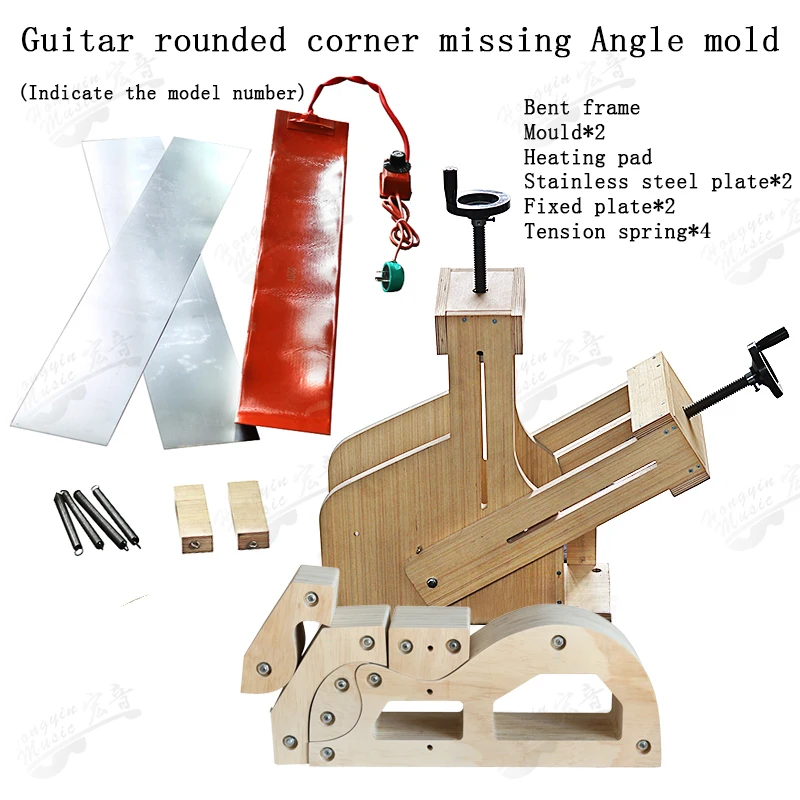 

HUATOOL гитара из цельного дерева, шпоновая боковая пластина, гибочная форма, ручной гитарный инструмент, горячий гибочный нагревательный гибочный станок, форма по индивидуальному заказу