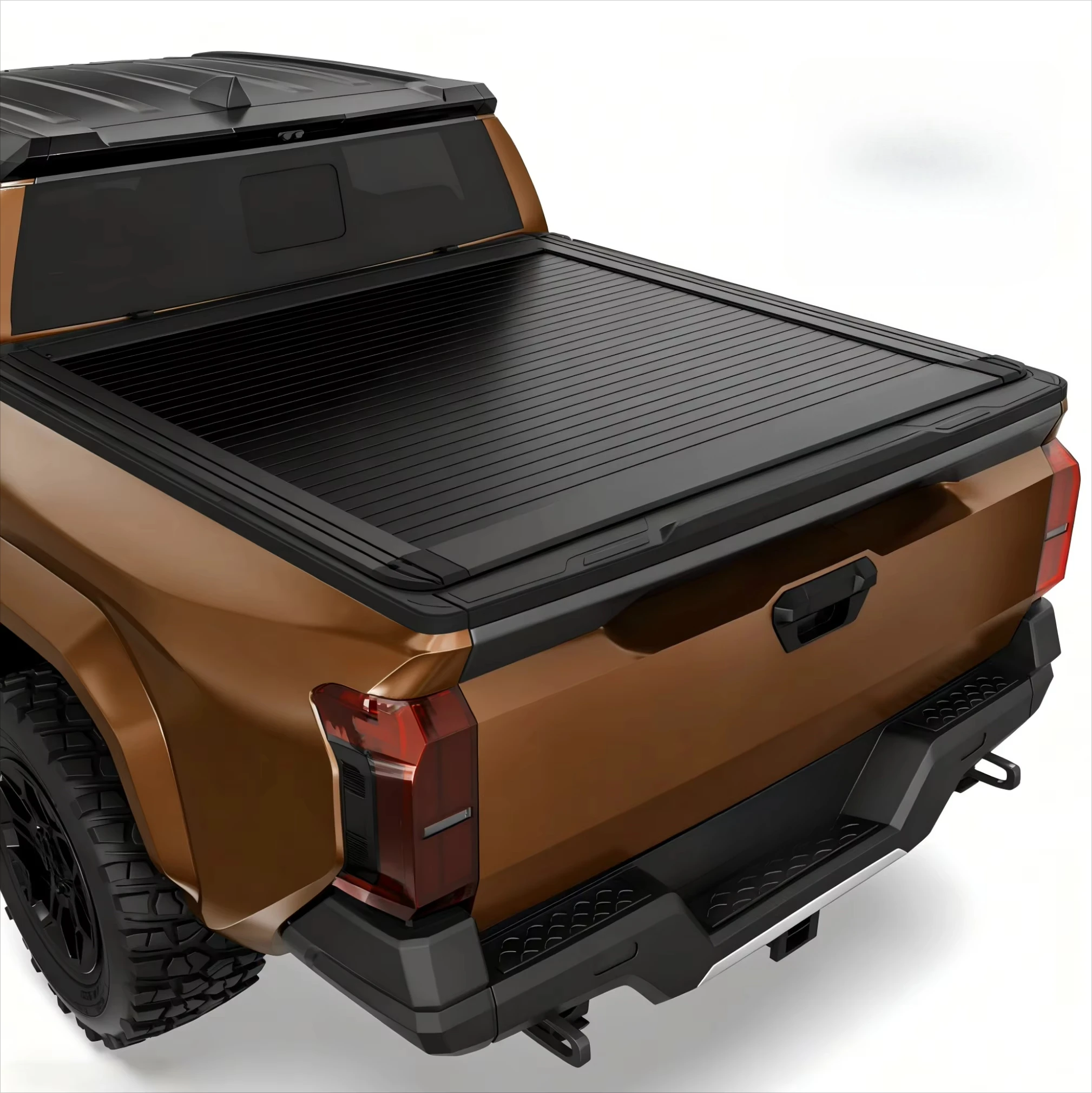Pickup Truck Accessories Electric Aluminum Alloy Retractable Roller Shutter Type Cargo Box Cover Black for Toyota Tocoma 6.0ft