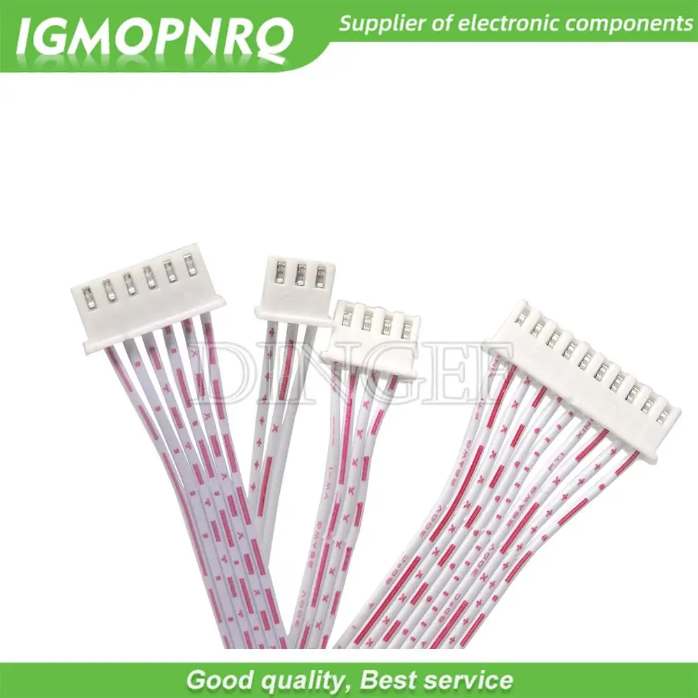 5PCS XH2.54 2.54mm 1.25MM 1.5MM 2.0MM  2p~12p Reverse direction Female Terminal Cable JST Wire Connector Double Head 7P 8P 5P 6P
