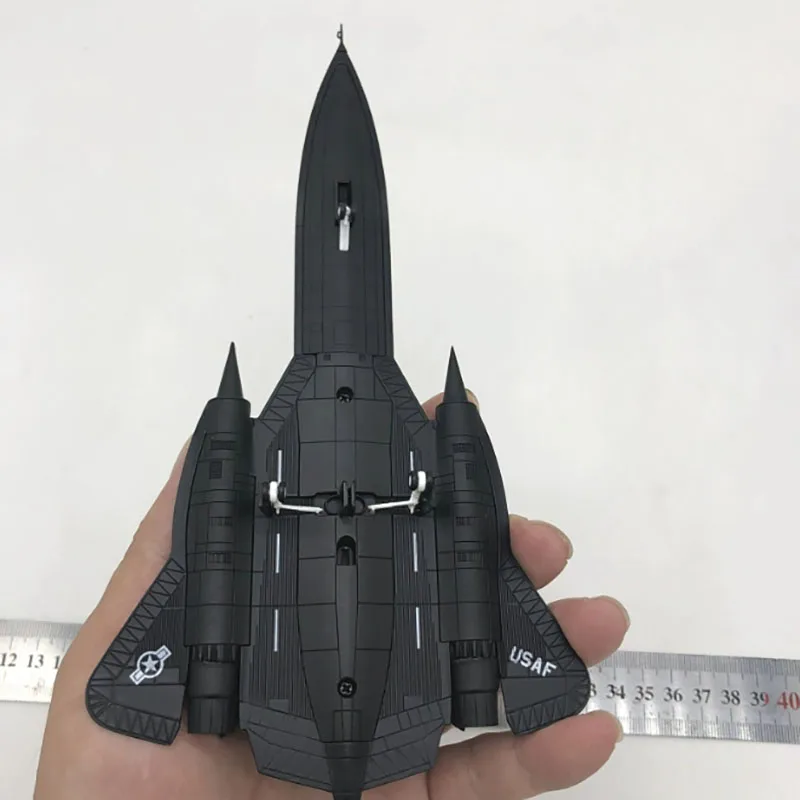 Die Cast America 1:144 Scales Fighter Aircraft Model Alloy US SR71 Blackbird High Altitude Reconnaissance Plane Model Simulation