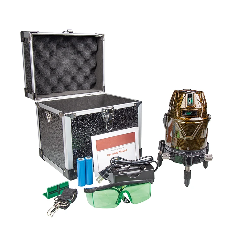 Groothandel Cross Laser Measurer 360 Graden 8 Lijnlaser Met Lader En Adapter