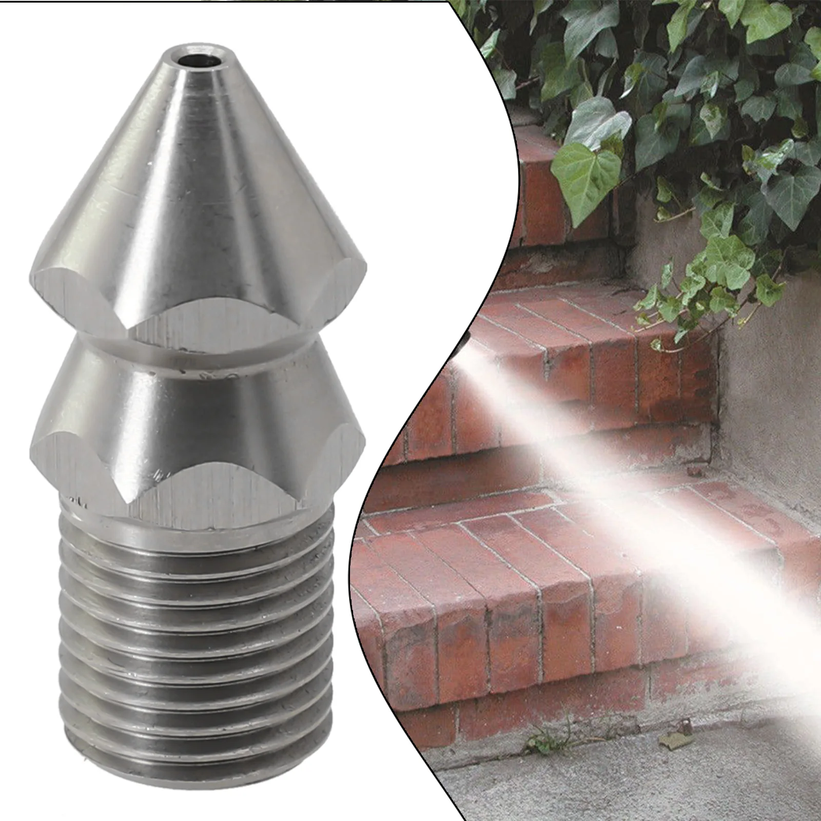 

Part Nozzle Accessories 1/4\\'\\' 1/4'' Stainless Steel 303 1pc Drain Cleaning Pressure Pressure Washer Sewer