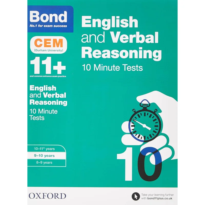 

BOND 11 CEM ENG VR 10 MIN TESTS 910 Bond 11 Oxford University Press 9780192746825 Книга