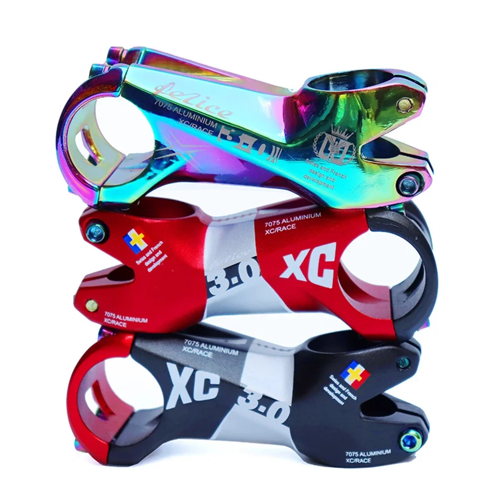 Mountain Bike Stem 31.8*80mm Colorful Stem -7 Degree Aluminum Alloy Riser Bicycle Accessories