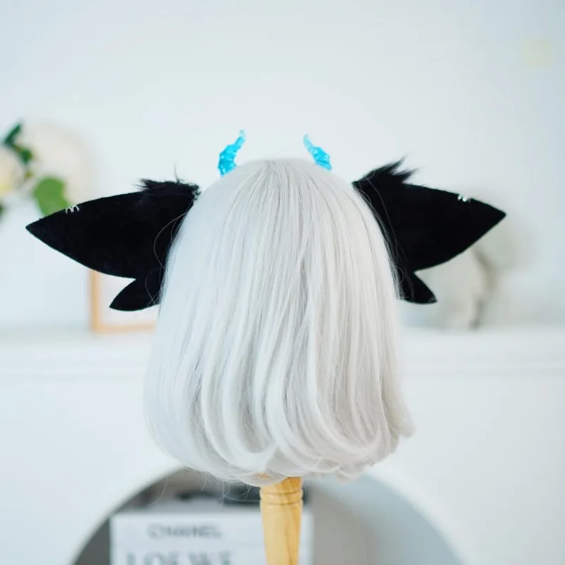 1 ensemble/Cosplay démon elfe oreilles d'animaux bandeau femmes fourrure lapin chat oreille gothique Halloween fête accessoires Punk accessoires de déguisement