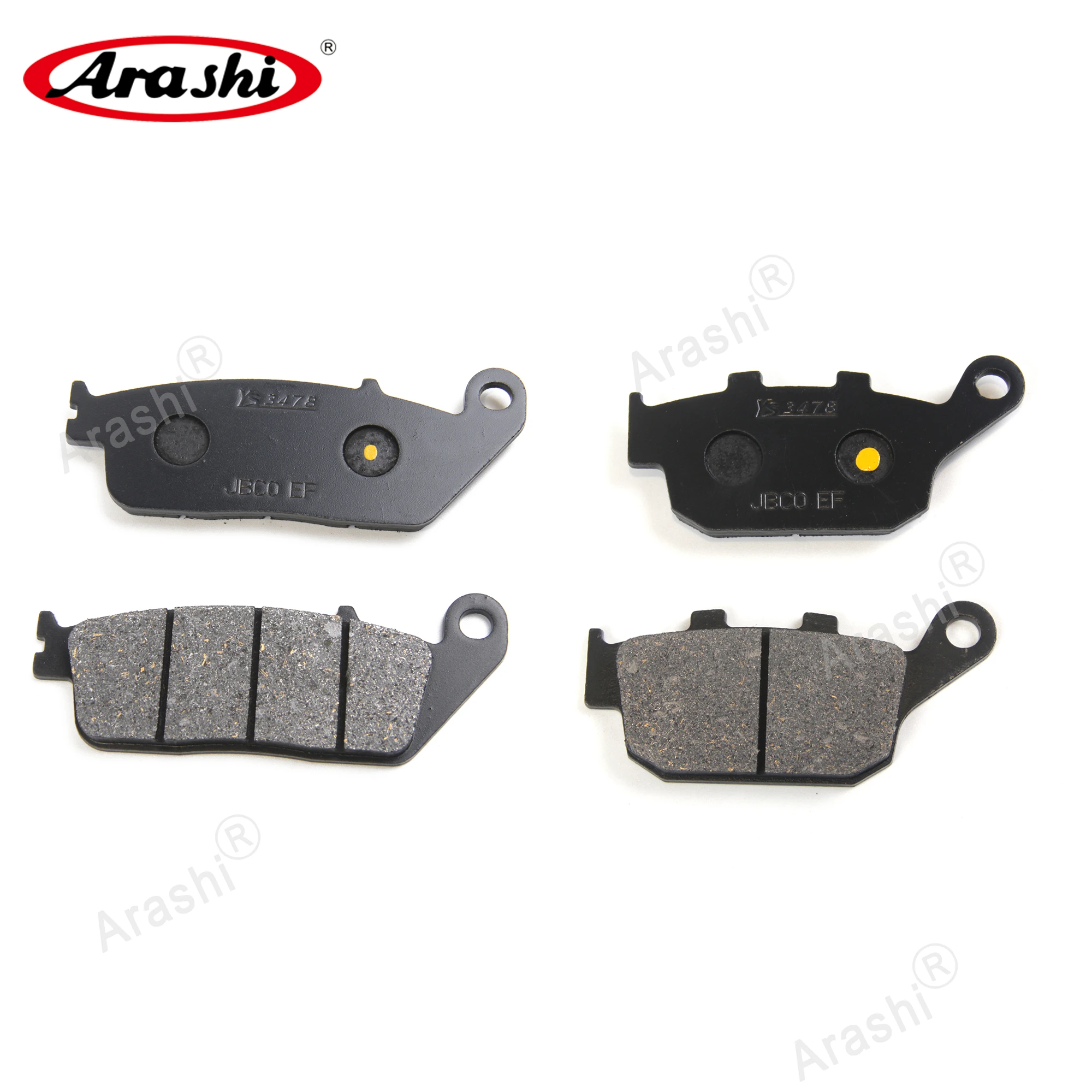 Arashi Organic Front Rear Brake Pads For HONDA CBR250RR MC19 MC22 1988 - 1994 CBR 250 RR 1989 1990 1991 1992 1993 Discs Pad