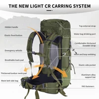 Naturehike Camping Backpacks 55L Waterproof Hiking Trekking Green Backpack Outdoor Travel Large Capacity Men's Women's Backpack 2