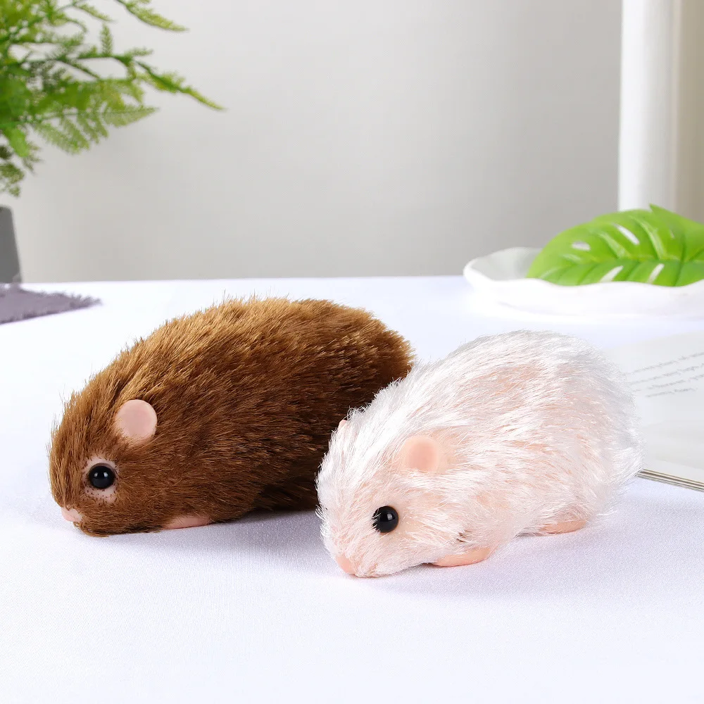 Jouet de souris en silicone fait à la main, simulation de mini hamster pour animal de compagnie, poupées bébé Reborn, doux et réaliste, cadeaux pour nouveau-né