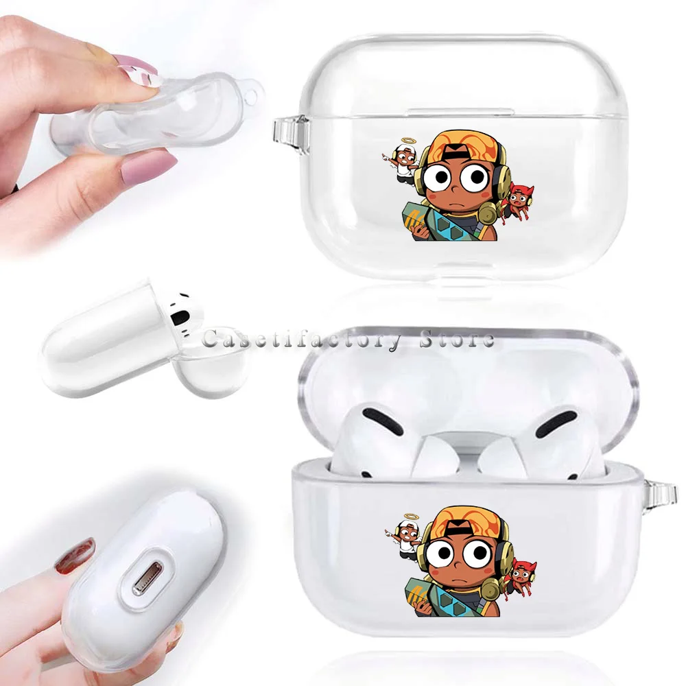 Cute Cartoon Valorant Airpods Case Soft Protector Cover Box for Apple Airpods 1 2 3 ProTransparent AirPods Cases Funda Coque