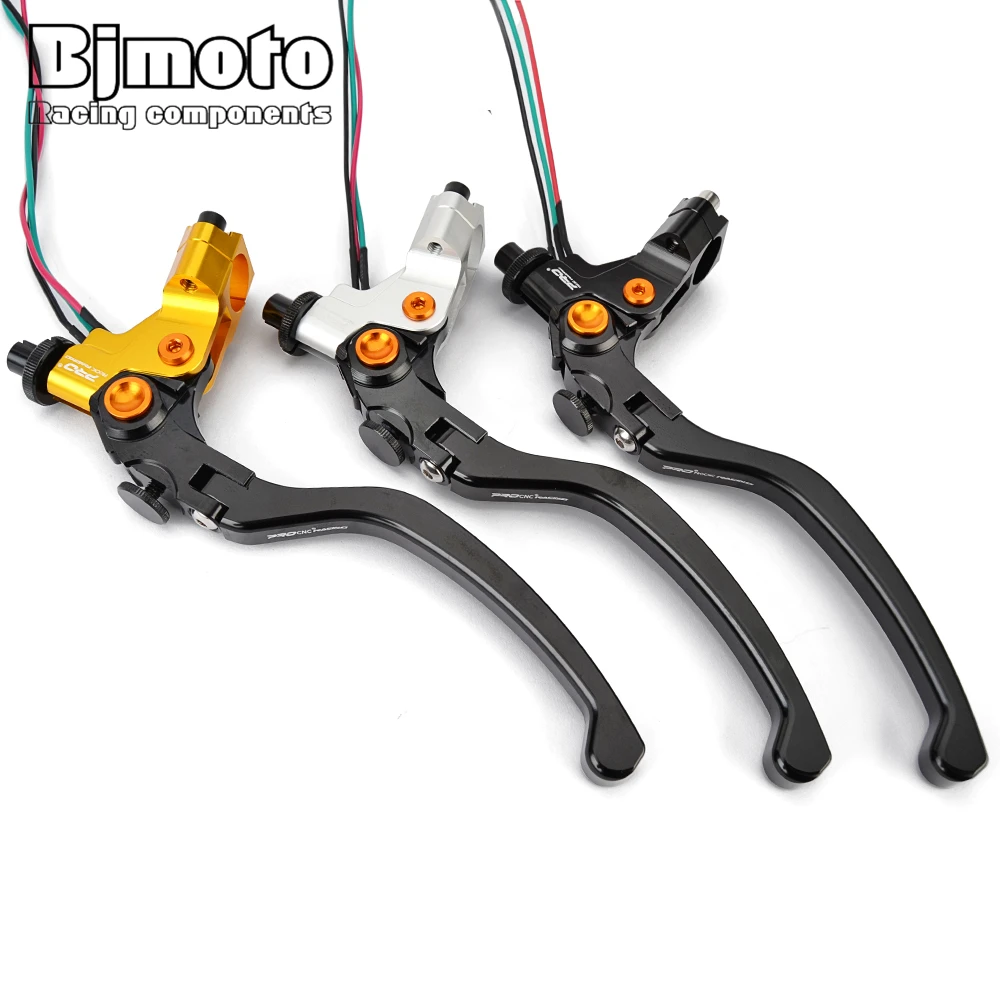 BJMOTO-palanca de embrague Universal para motocicleta, manija de Cable para moto, deporte callejero, 7/8 \