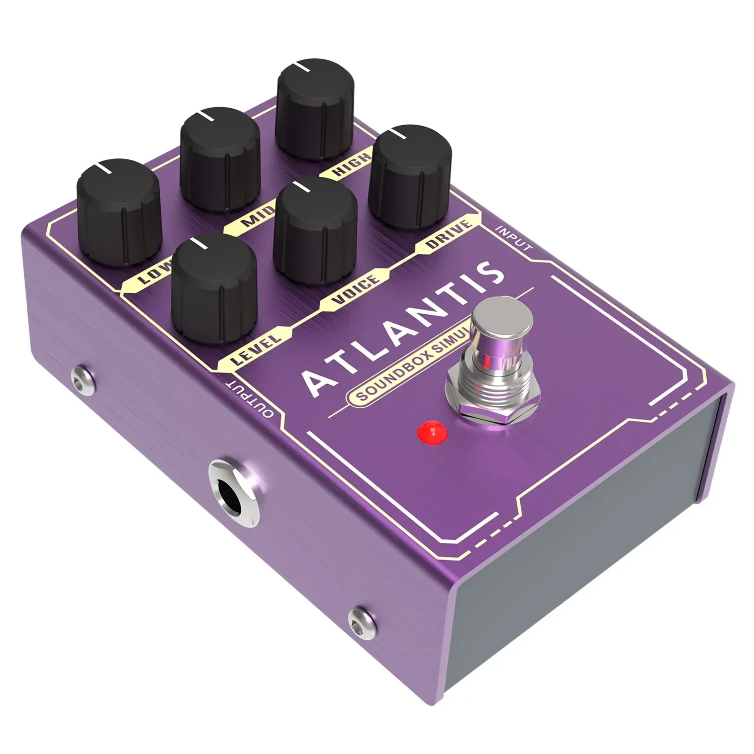 Electric guitar effector drive pedal effector analog distortion overload reverb multiple functions guitar single block effector