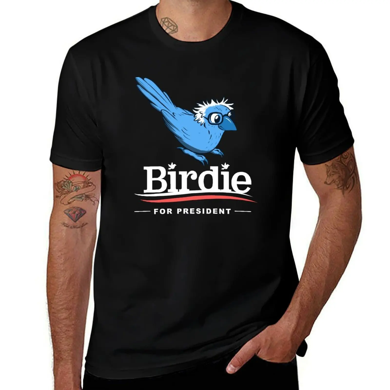 

Birdie Sanders T-Shirt cotton tshirt 100% t shirts for man cotton funny T-Shirt