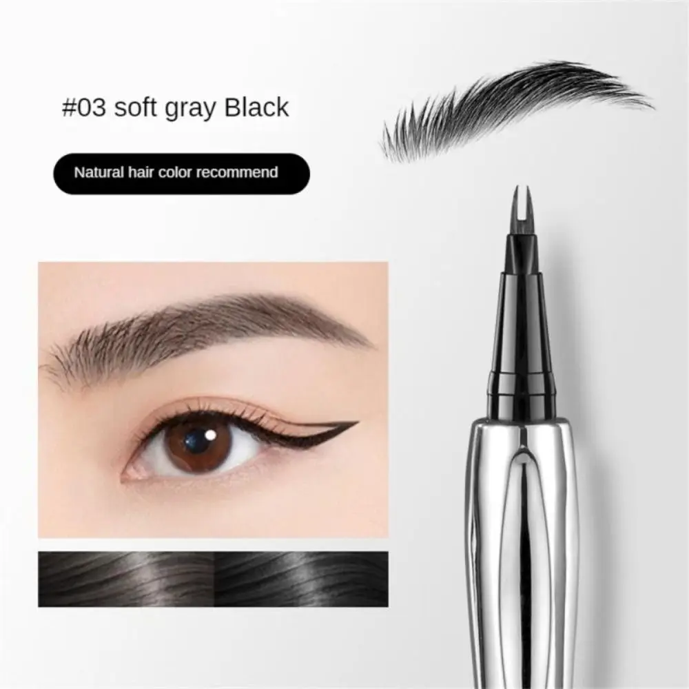 New Natural Water Eyebrow Pencil Sweat-proof Waterproof Lasting Eyebrow Pencil Make-up Not Easy To Faint Binary Eyebrow Pencil