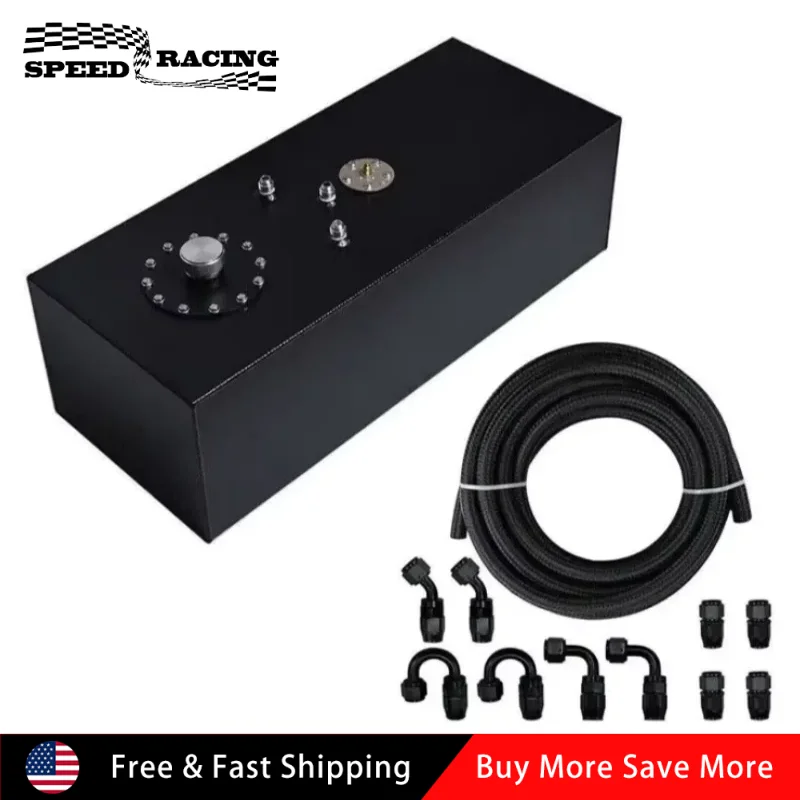 

Universal 19 Gallon Fuel Tank Aluminum Race Fuel Cell Gas Tank with Cap & Level Sender For Hot Rod Street Racing Track Cars