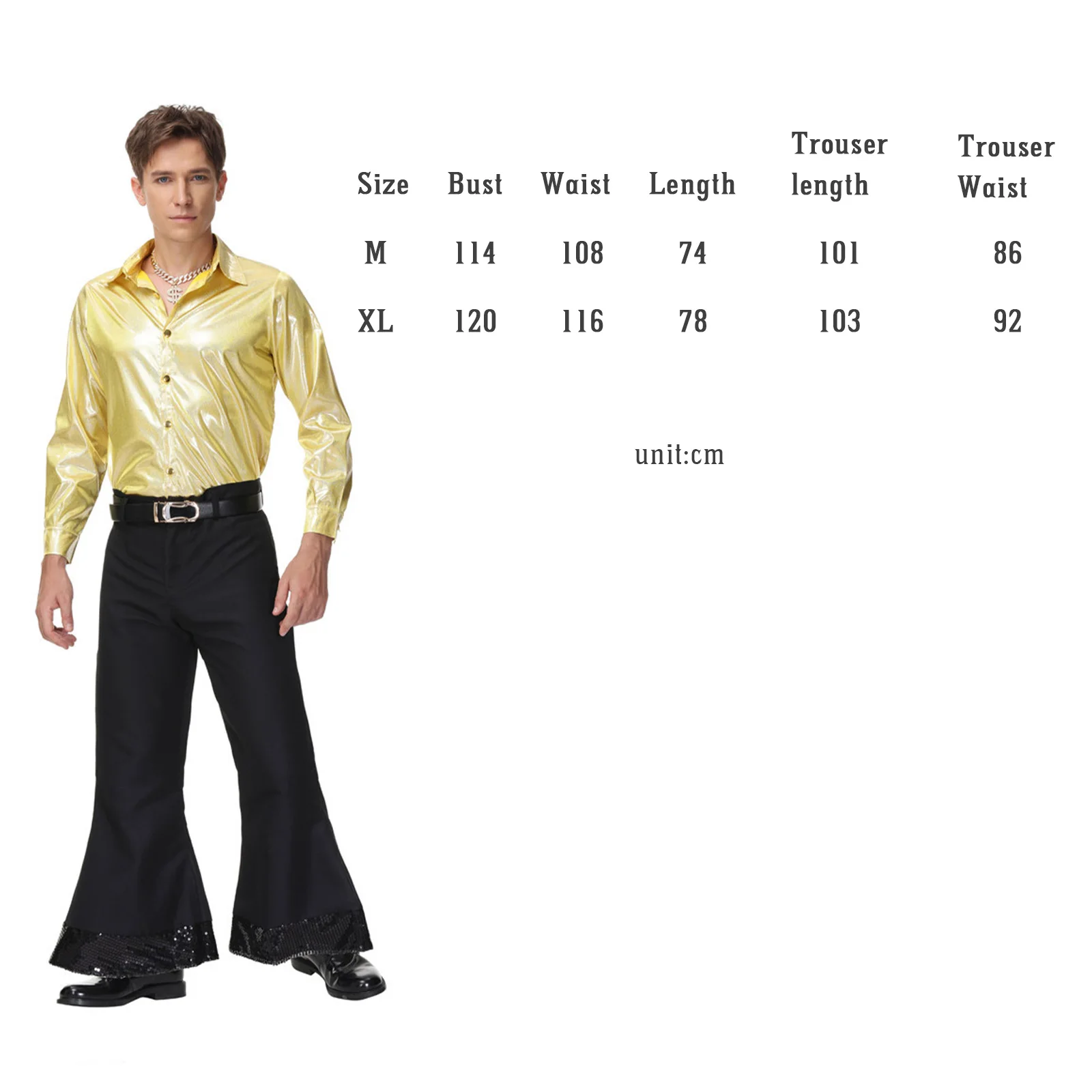 70s 80s Disco Cosplay Hip-hop Star Lead Stage Dance Dress Uniform Men Women Bar Singer Performance Cosplay Costume Retro