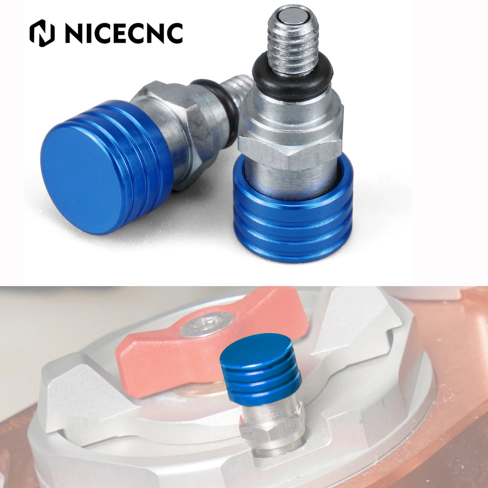 NiceCNC M5x0.8 Fork Air Bleeder Valve For YAMAHA YZ YZF WR WRF 125 250 250R 250X 450 TTR 230 Honda CR CRF Kawasaki KX KLX KDX