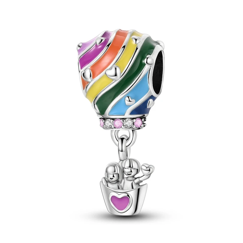 Valentine's Day Elements Couples Dangle Charm Beads for Bracelets