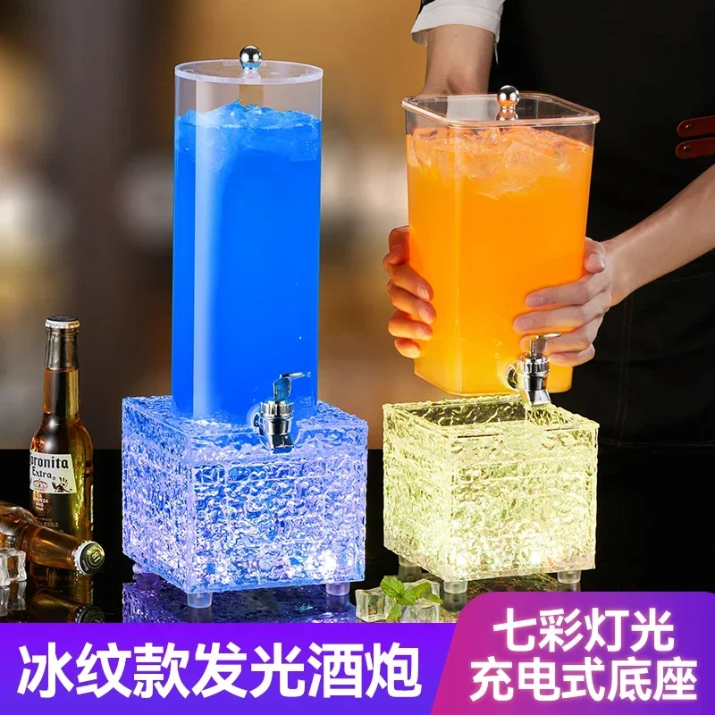 Wine cannons with faucet glow ice grain craft draft beer barrel ktv bar 2 liter 345 liter beer barrel juice ding iced.