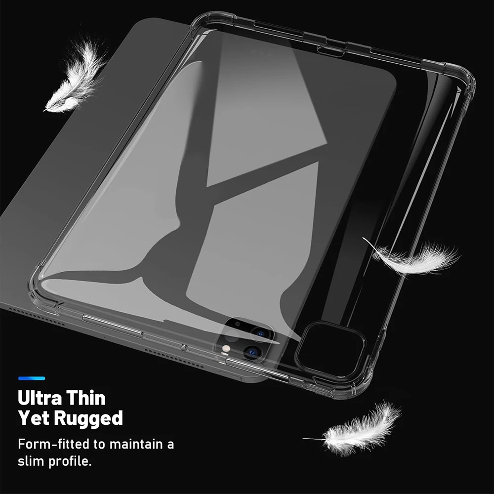 Shock‑Absorb Clear Case For Apple iPad 11inch 2025 Pro 13 11 2024 2025 Mini 6 7 Air 1 2 Shell Anti‑Fingerprint Anti‑Yellowing