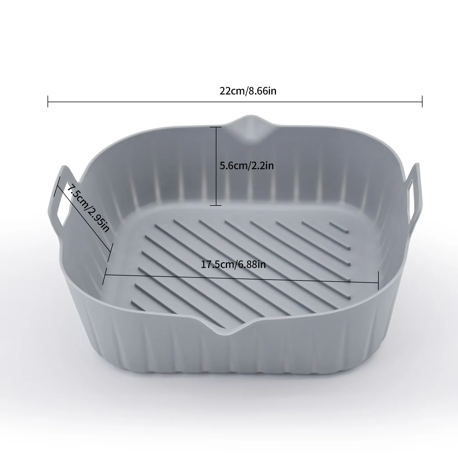 Reusable Air Fryer Liner Baking Tray, Multi-functional Silicone High Temperature Resistant Grill Maties Kitchen Accessories