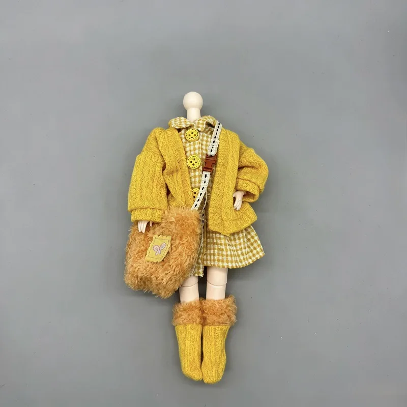 

New 1/6 Doll's Clothes Suit for Azone Doll Ob22 Ob24 Fashion Dress Up Girl Toys Play House Doll Accessories, No Doll