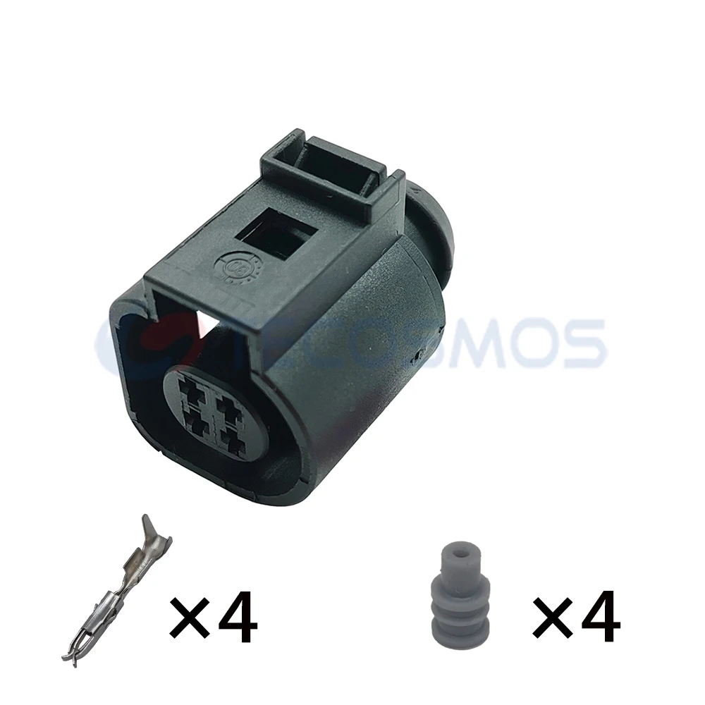 

1/5/10 Set 4 Pin 4B0973812 4B0973712 Automotive Connector Waterproof Pressure Water Temperature Sensor Plug 4B0 973 812