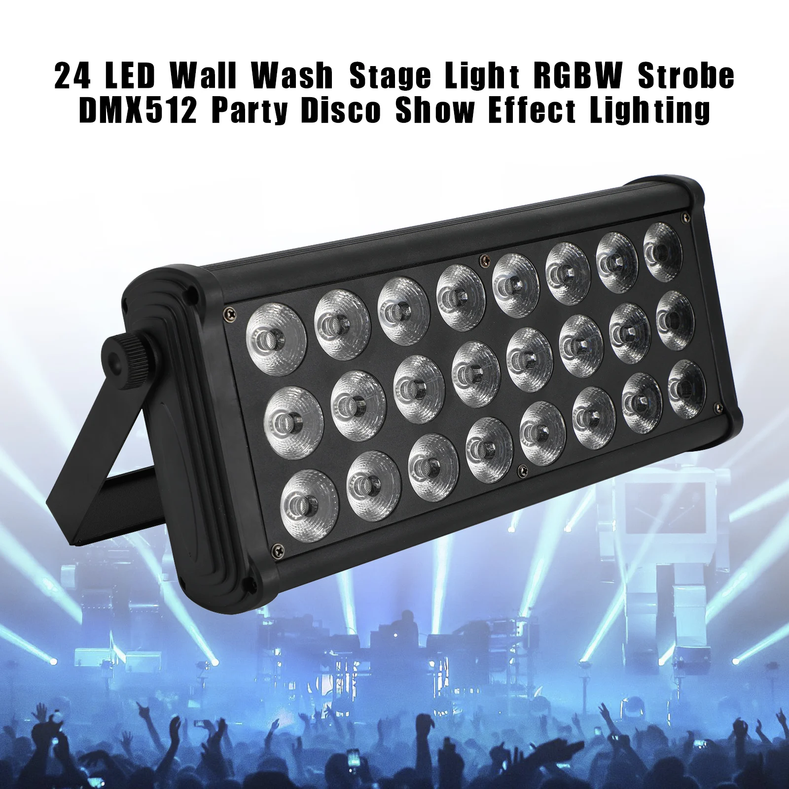 

24 LED Wall Wash Stage Light RGBW Strobe DMX512 Party Disco Show Effect Lighting