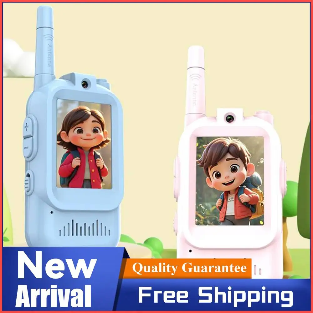 Video-Gegensprechanlage Kinder-Walkie-Talkies 2er-Pack Wiederaufladbare Kinder-Walkie-Talkies mit Video für Jungen und Mädchen im Alter von 3-10 Jahren