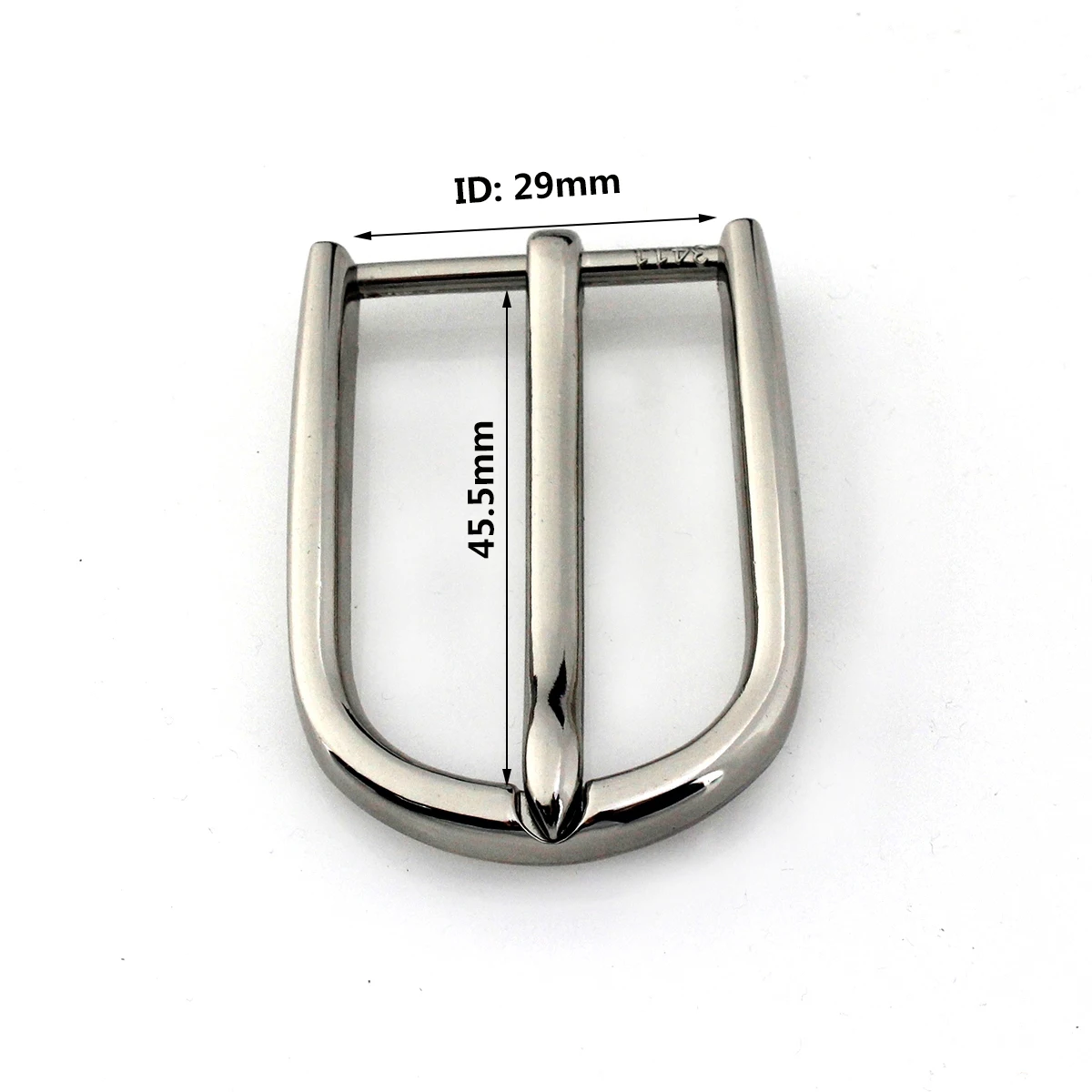 1pcs 30mm Metal Plating Belt Buckles Silver Single Pin End Bar Buckles Fit for 27mm-29mm Belt Leather Craft Jeans Parts