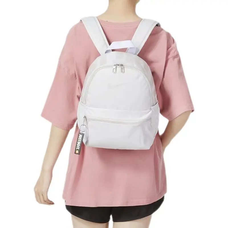 Nike Benassijd I9L Brand Logo Backpack, Unisex Couple Style, Logo Fabric, Wild Gray Dr6091-078