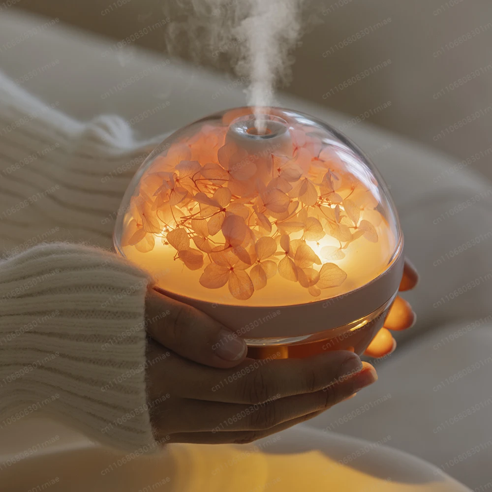 Eternity Flower 270ml Portable Wireless Humidifier Romantic Ultrasonic Air Spray Diffuser Car Home Battery