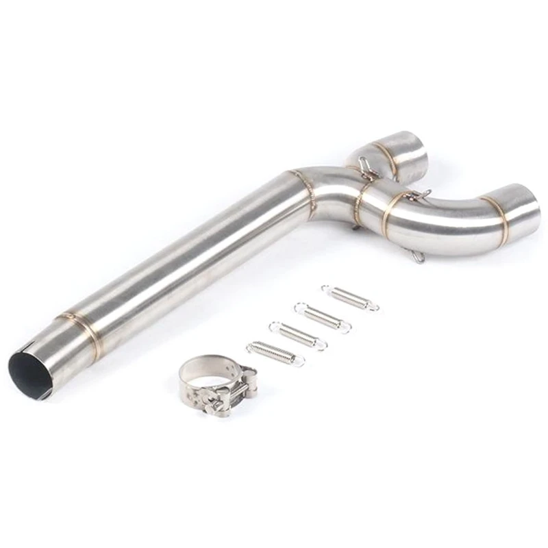 Motorcycle Exhaust System Middle Pipe Link Connect Motorbike Accessories For Yamaha FZ6 FZ6N FZ6S 2004-2008 2009