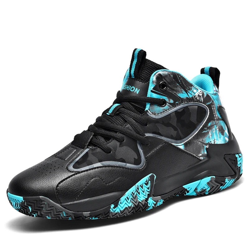 

Big Size 36-48 Basketball Shoes Shock-Absorbant High-top Sneakers Anti-Slip Basketball Sneakers Competition Training Shoes