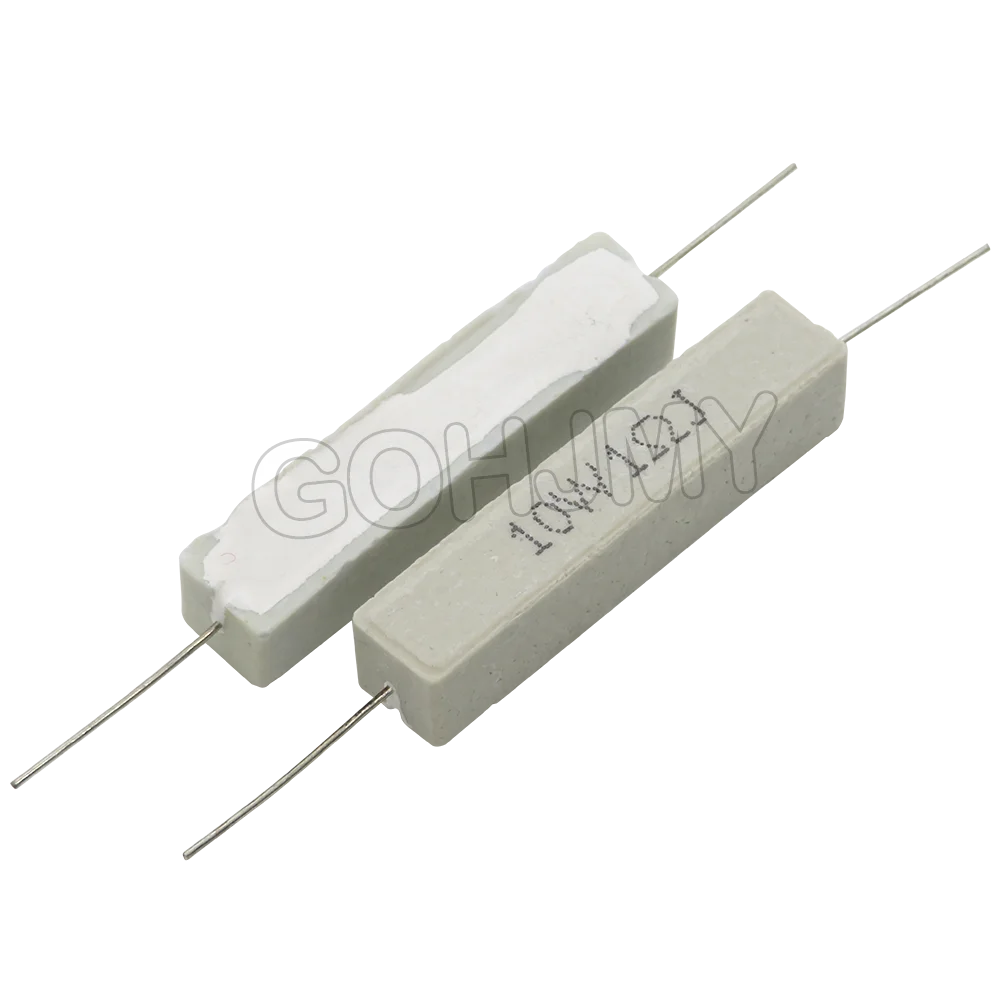 Imagem -04 - Resistência de Cimento 0.1 O10 k Ohm 0.22 0.33 0.33r 1r 2r 8r 10r 47r 100r 10 25 47 100 1k 2k 10k Ohm Resistor de Cimento 10 Peças 10w