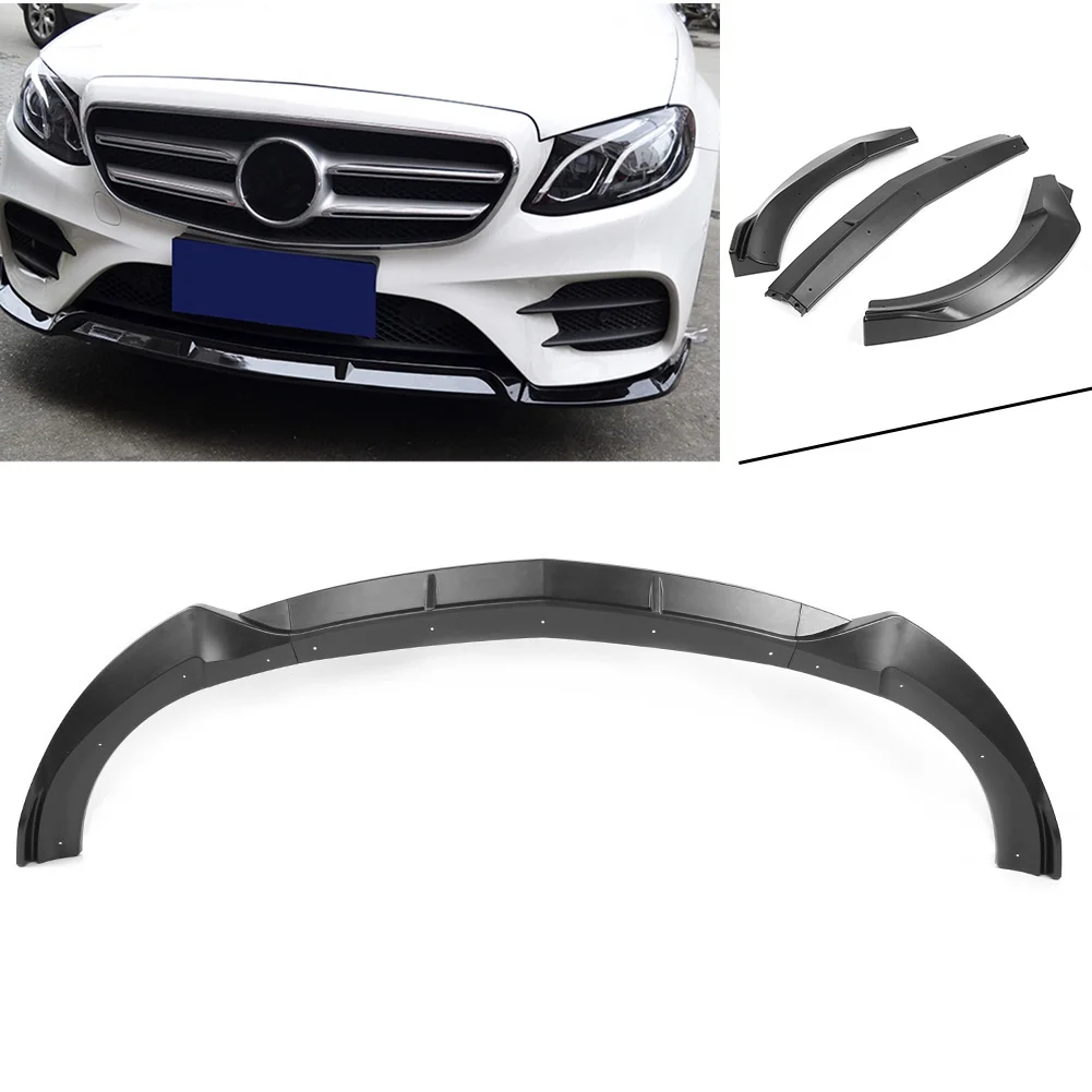 

Автомобильный передний бампер, накладка на губы для Mercedes Benz E-class W213 Sport Version 2017 2018, матовый черный