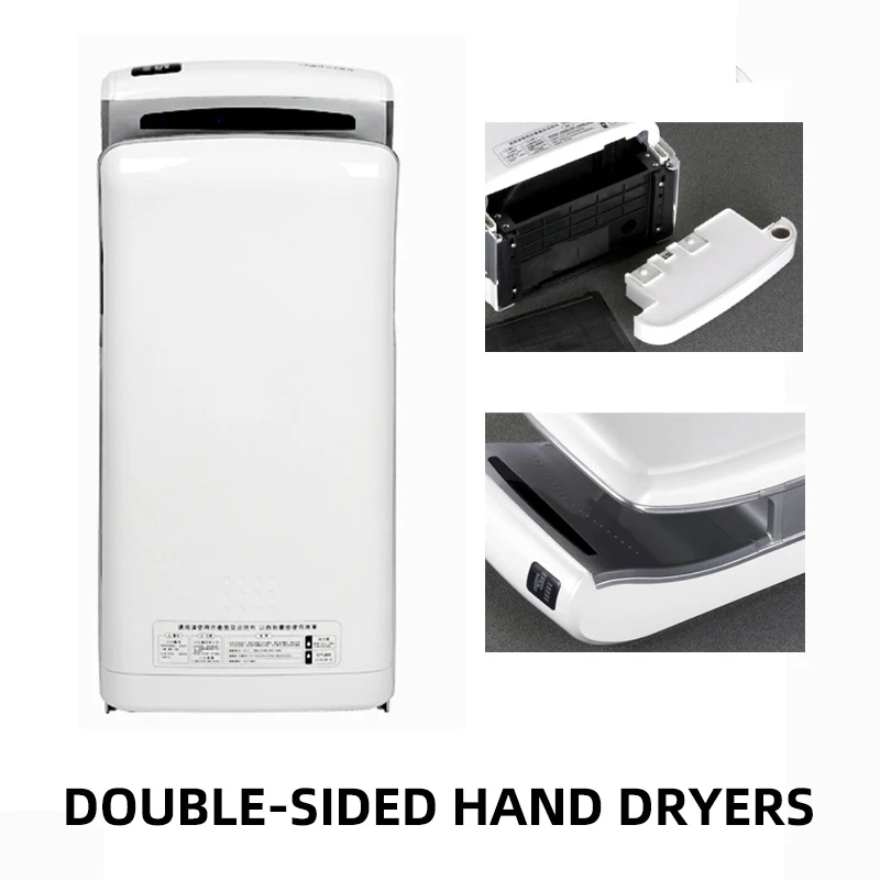 

Automatic Hand Dryer 220v Induction Hotel Restauran High Speed Jet-type Hand Drying Machine Double-Sided Hand Dryer