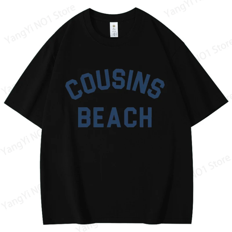The Summer I Turned Pretty - Cousins Beach Pure Cotton T-shirt Women Harajuku Sleeve Casual 100% Cotton Clothing Street Tops