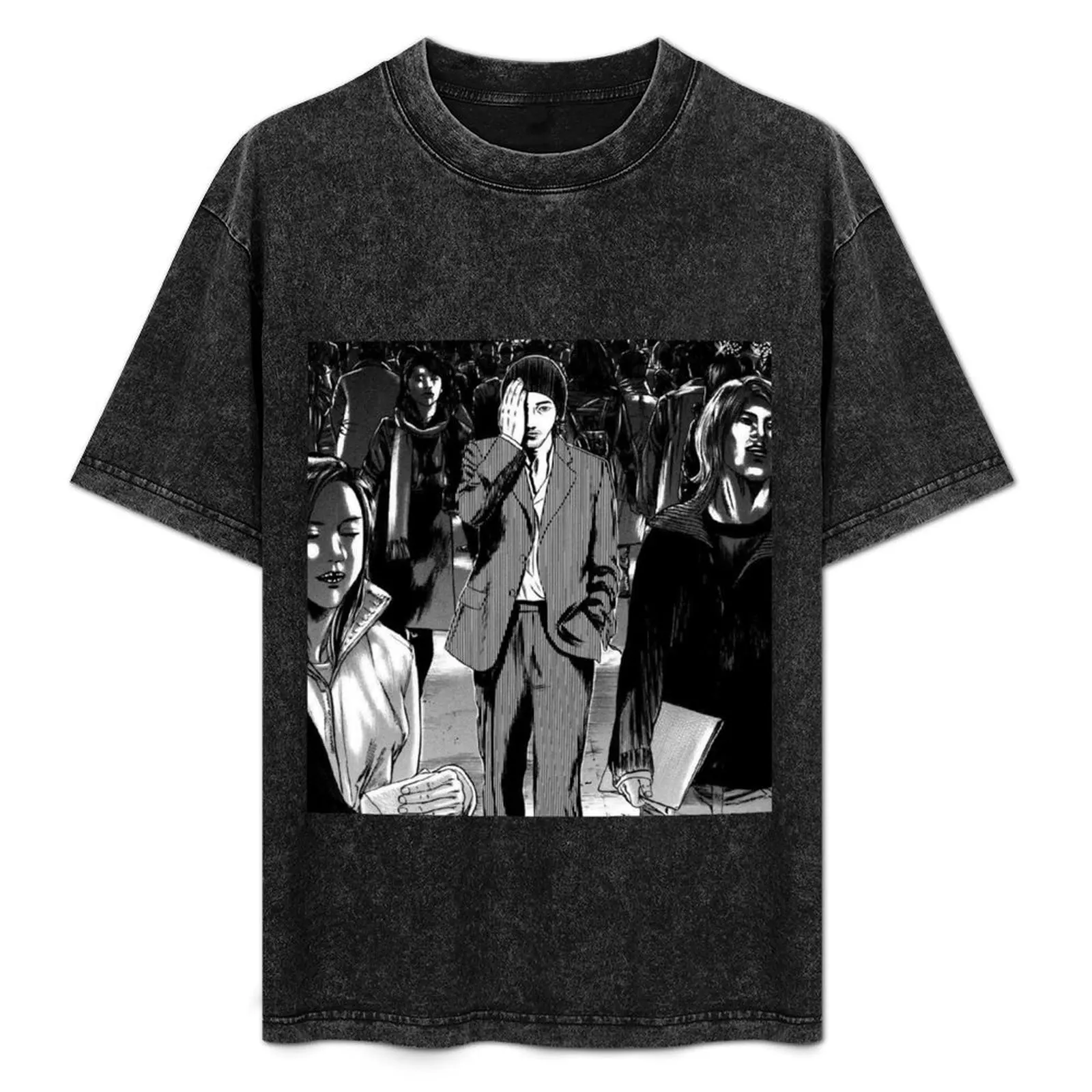 Camiseta homunculus manga, camiseta informal con estampado a la moda