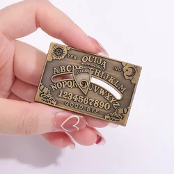 Ouija Board Pins Custom Yes or No Sun And Moon Bronze Brooches Lapel Badges Punk Gothic Jewelry Gift for Friends