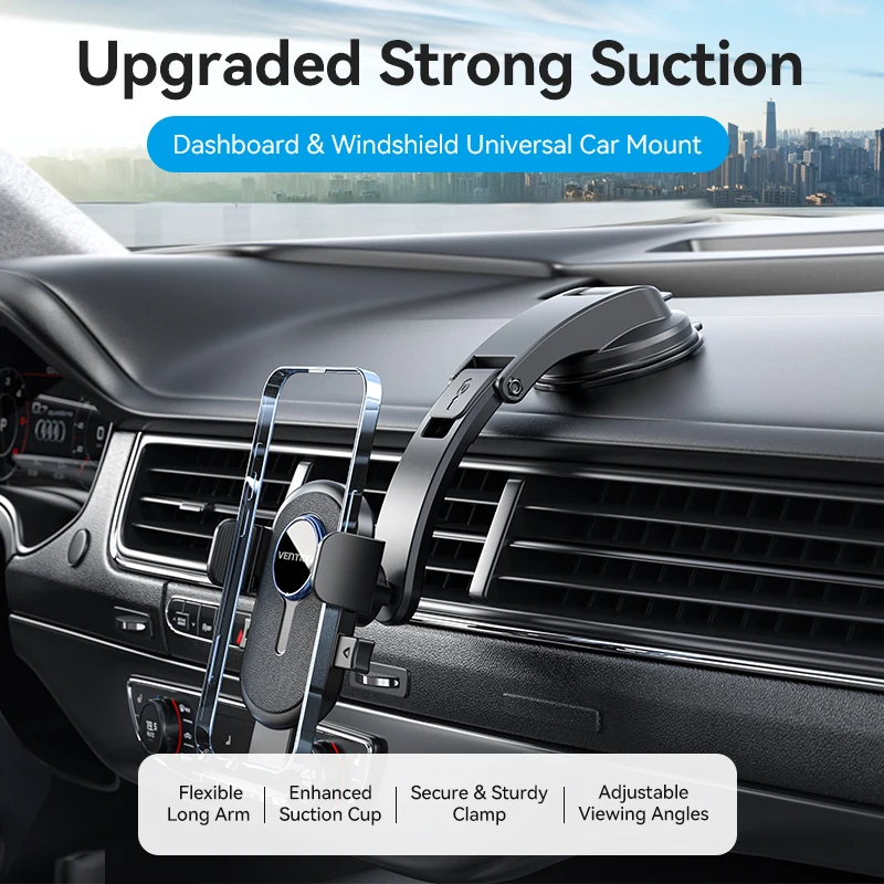 Vention Car Phone Holder Stand Sucker Windshield Mount Mobile Cell Phone Holder Clamp Support For IPhone Samsung Xiaomi Huawei