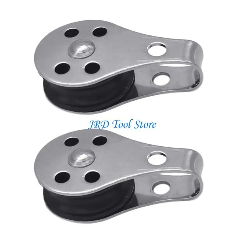 

A2UD Heavy Duty Cable Wire Rope Roller Nylon Pulley for Washing Line Sailing Lifting