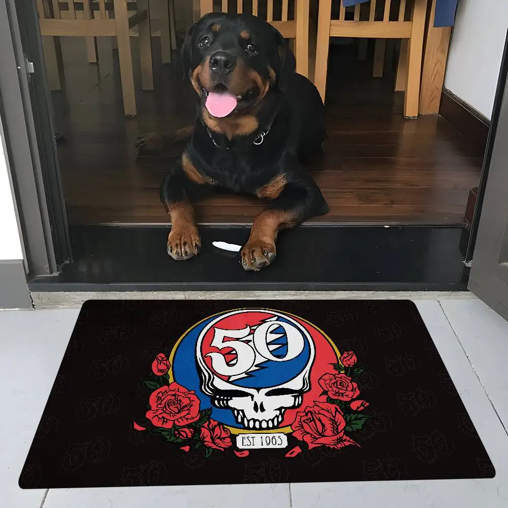 G-Grateful D-Dead Hallway Carpet Washable Non-Slip Living Room Sofa Chairs Area Mat Kitchen Doormat Area Rug
