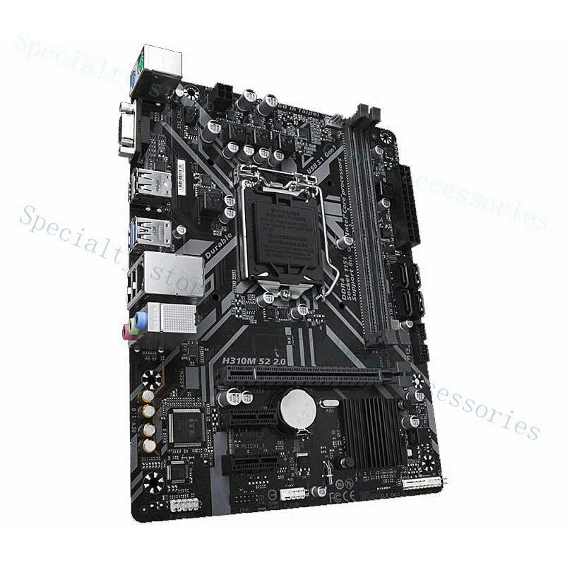 

A+ For Gigabyte H310M-S2 2.0 Gaming Motherboard Support 8th 9th CPU I3 I5 Tested OK